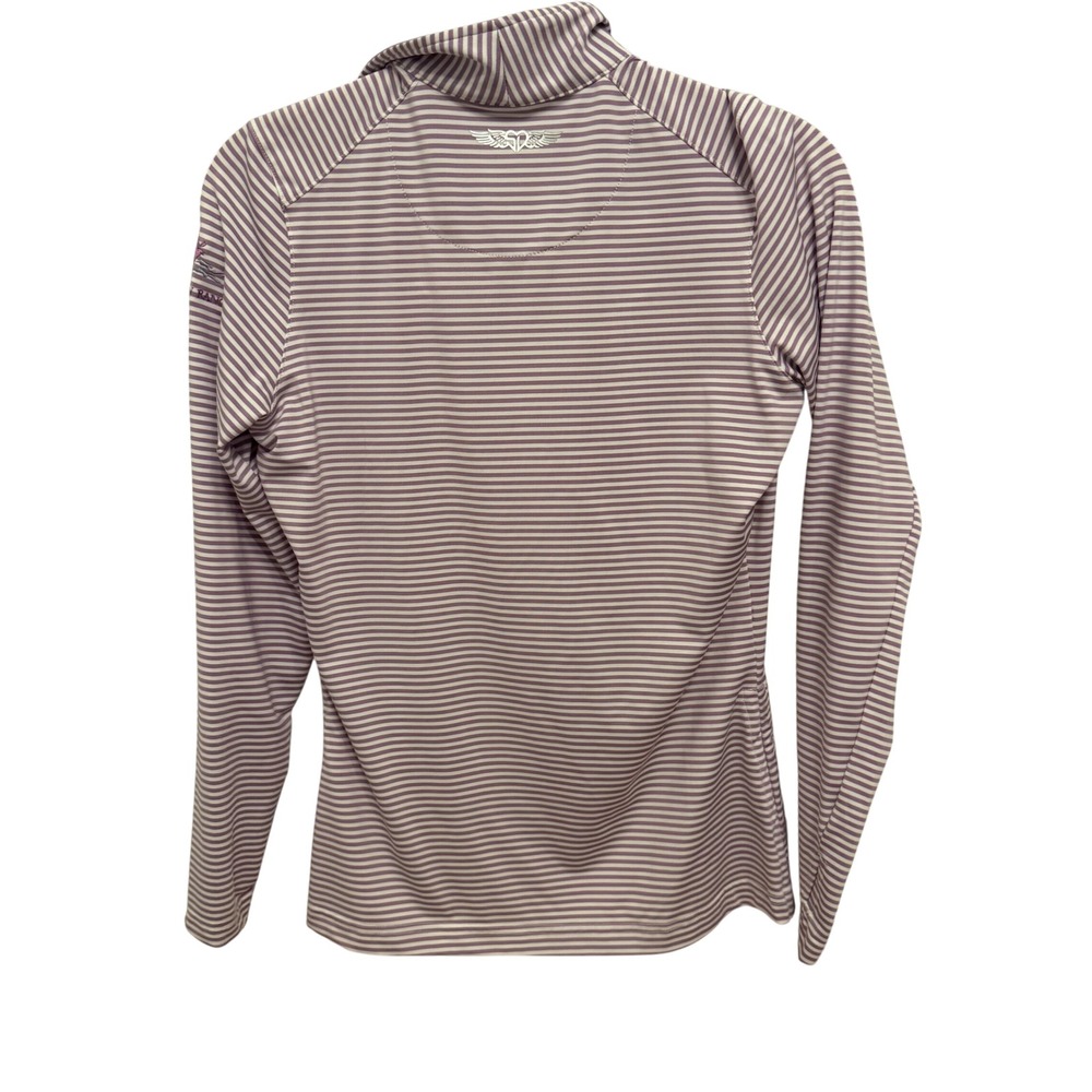 Straight Down Performance Purple Striped Quarter … - image 5